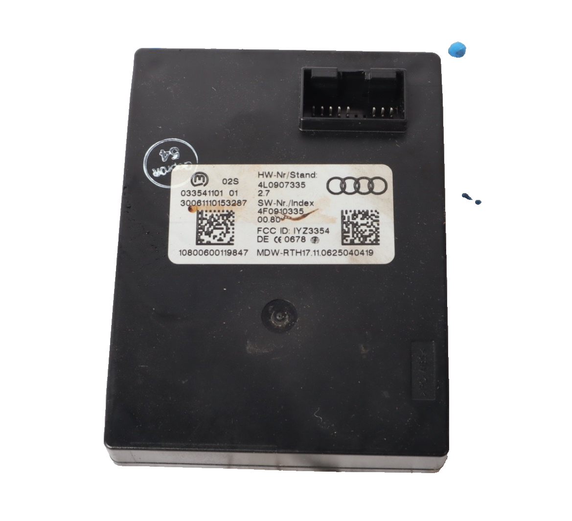 2010 - 2015 Audi Q7 Keyless Entry Computer Control Module 4L0907335 OEM