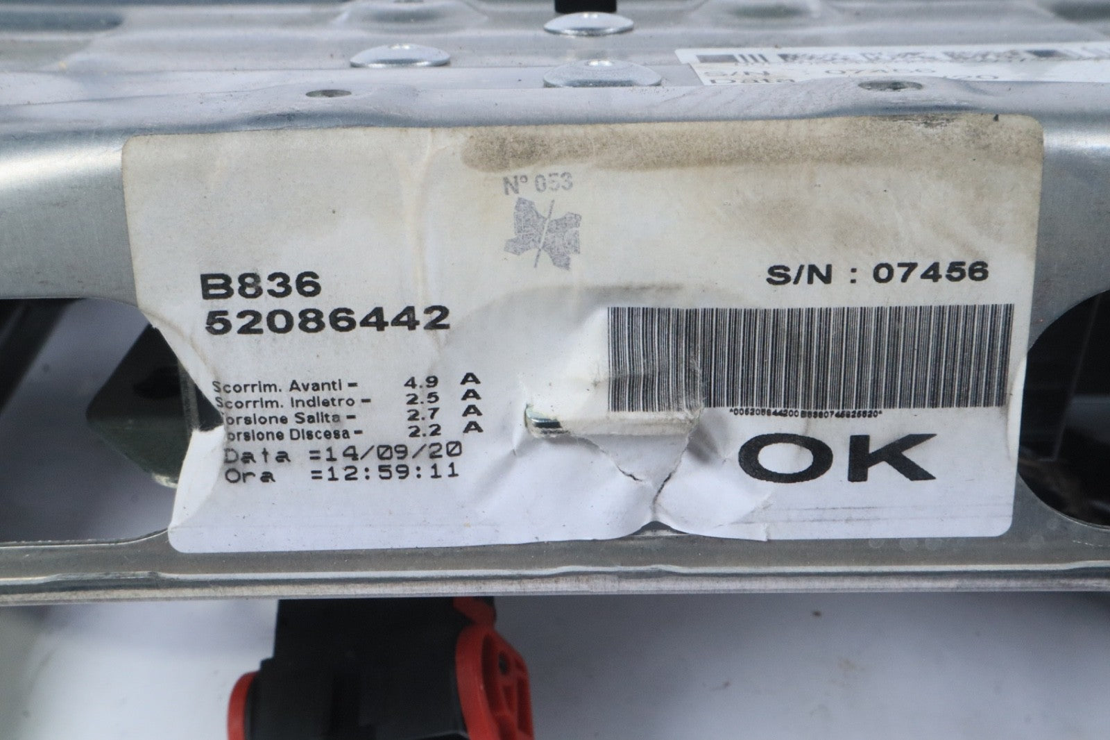 2018 - 2025 ALFA ROMEO STELVIO FRONT LEFT SIDE SEAT FRAME TRACK OEM 52086442