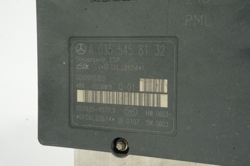 2005 - 2008 Mercedes SLK280 OEM ABS Anti Lock Brake Pump Assembly 0355458132