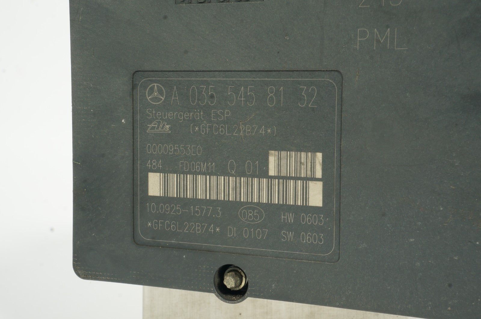 2005 - 2008 Mercedes SLK280 OEM ABS Anti Lock Brake Pump Assembly 0355458132