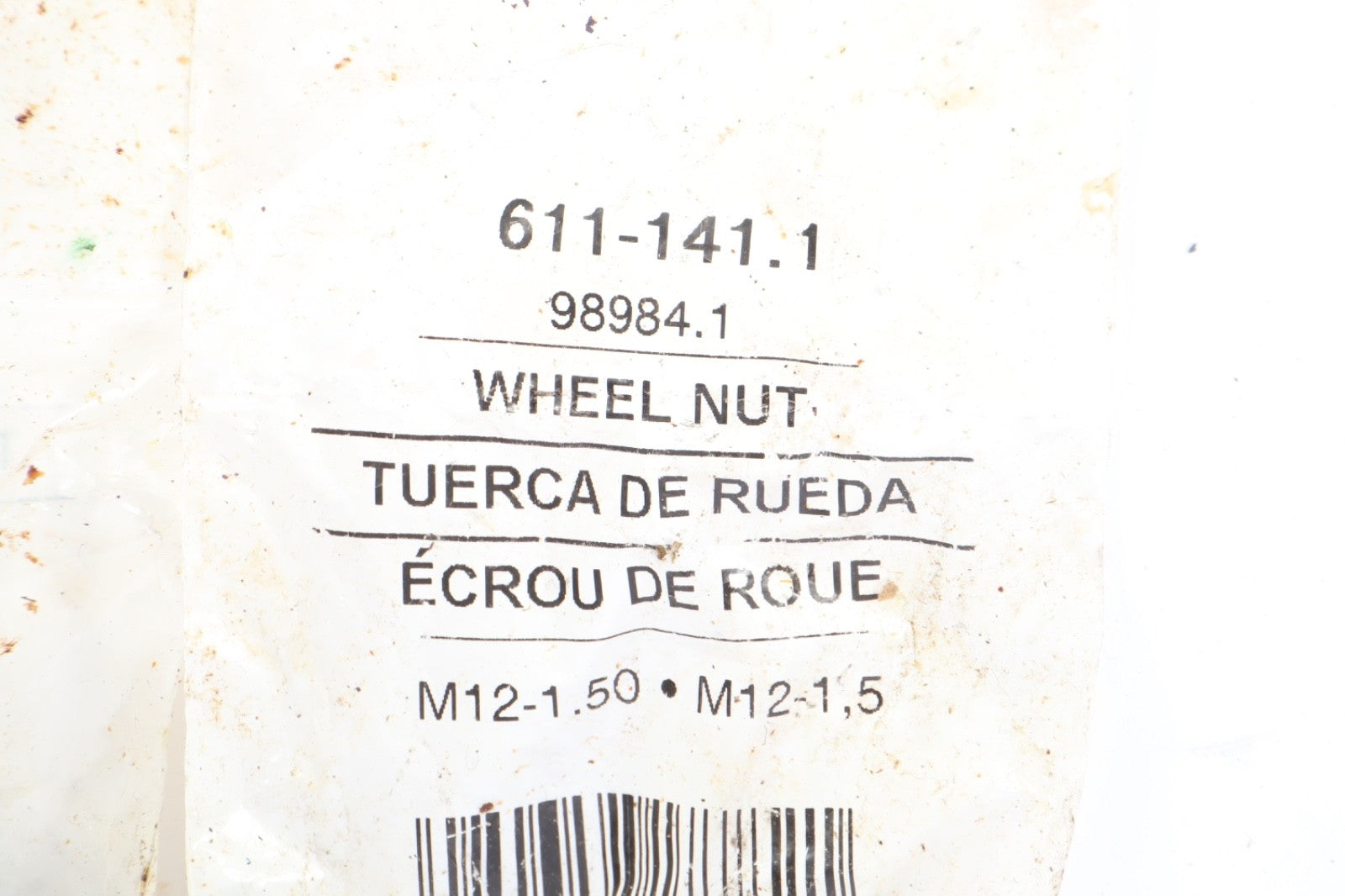 Dorman 611-141.1 /611-141 Wheel Nut 21MM Hex; M12-1.50R 989841.1 NOS
