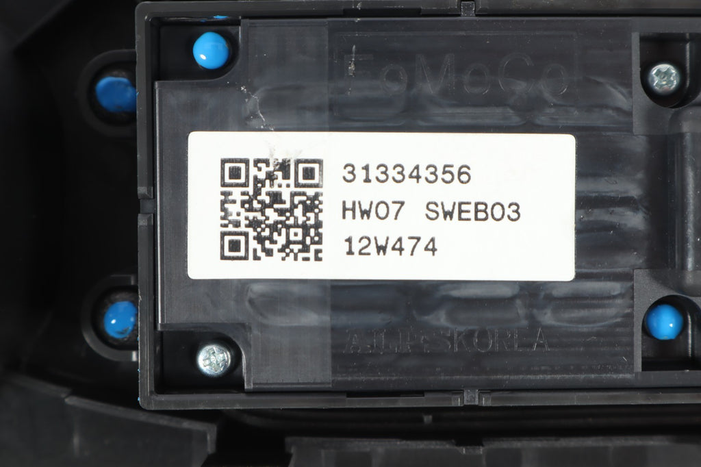 2006-2013 VOLVO C70 DRIVER LEFT DOOR MASTER POWER WINDOW SWITCH 31334356 OEM