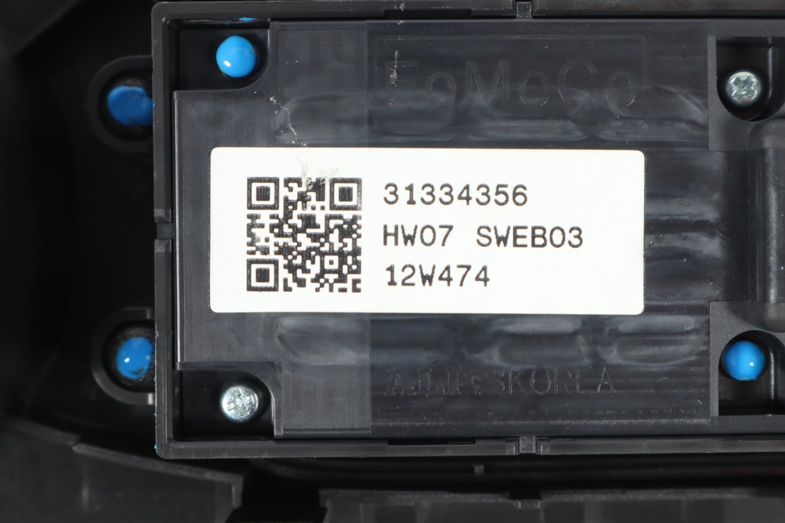 2006-2013 VOLVO C70 DRIVER LEFT DOOR MASTER POWER WINDOW SWITCH 31334356 OEM