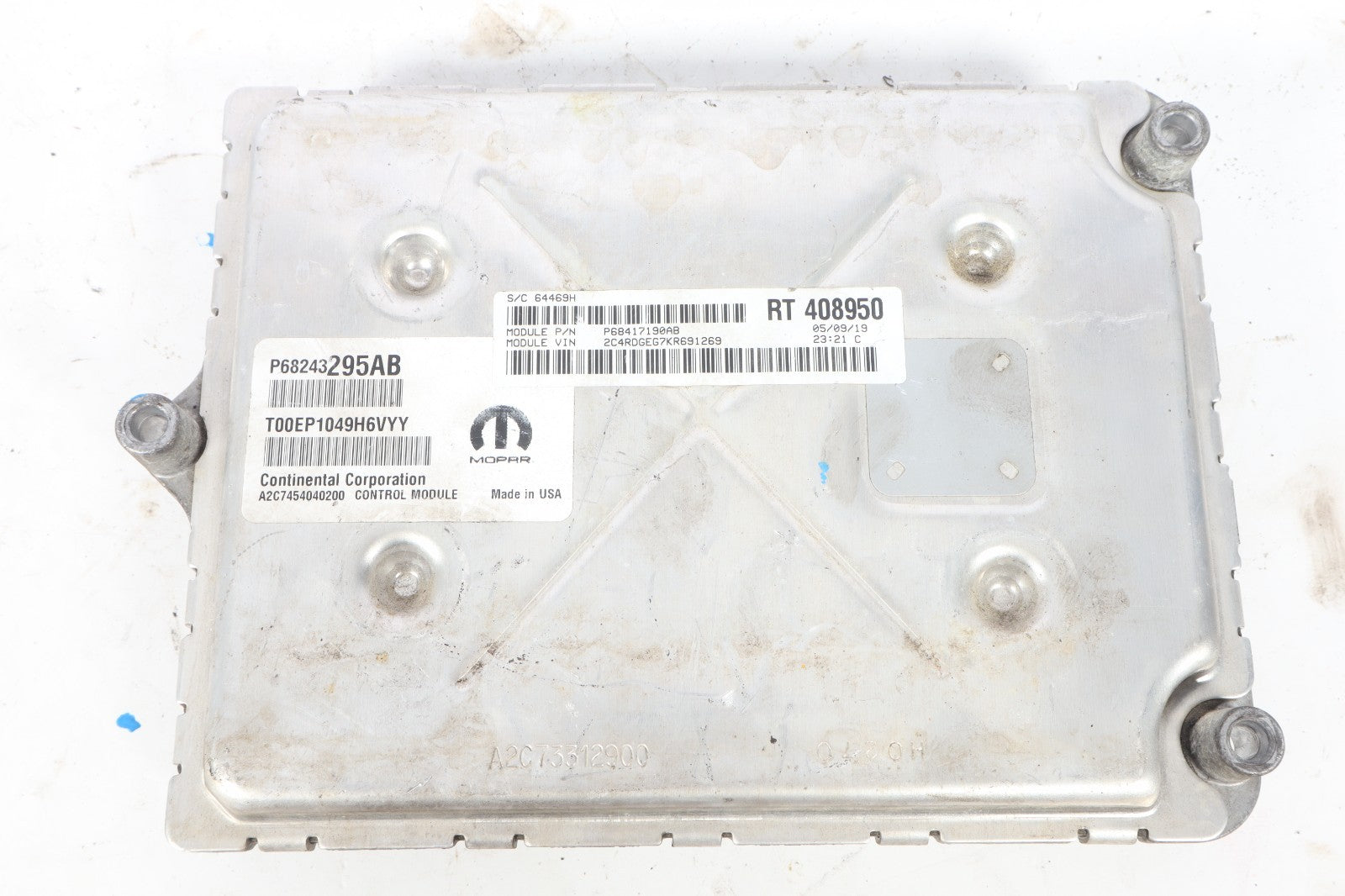 2016-2018 DODGE CARAVAN 3.6L ENGINE CONTROL MODULE ECU ECM PCM OEM P68243295AB