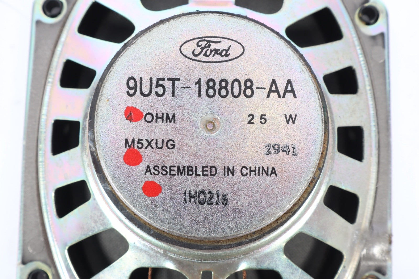 2011 - 2014 FORD EDGE REAR LEFT DOOR SPEAKER OEM 9U5T18808AA