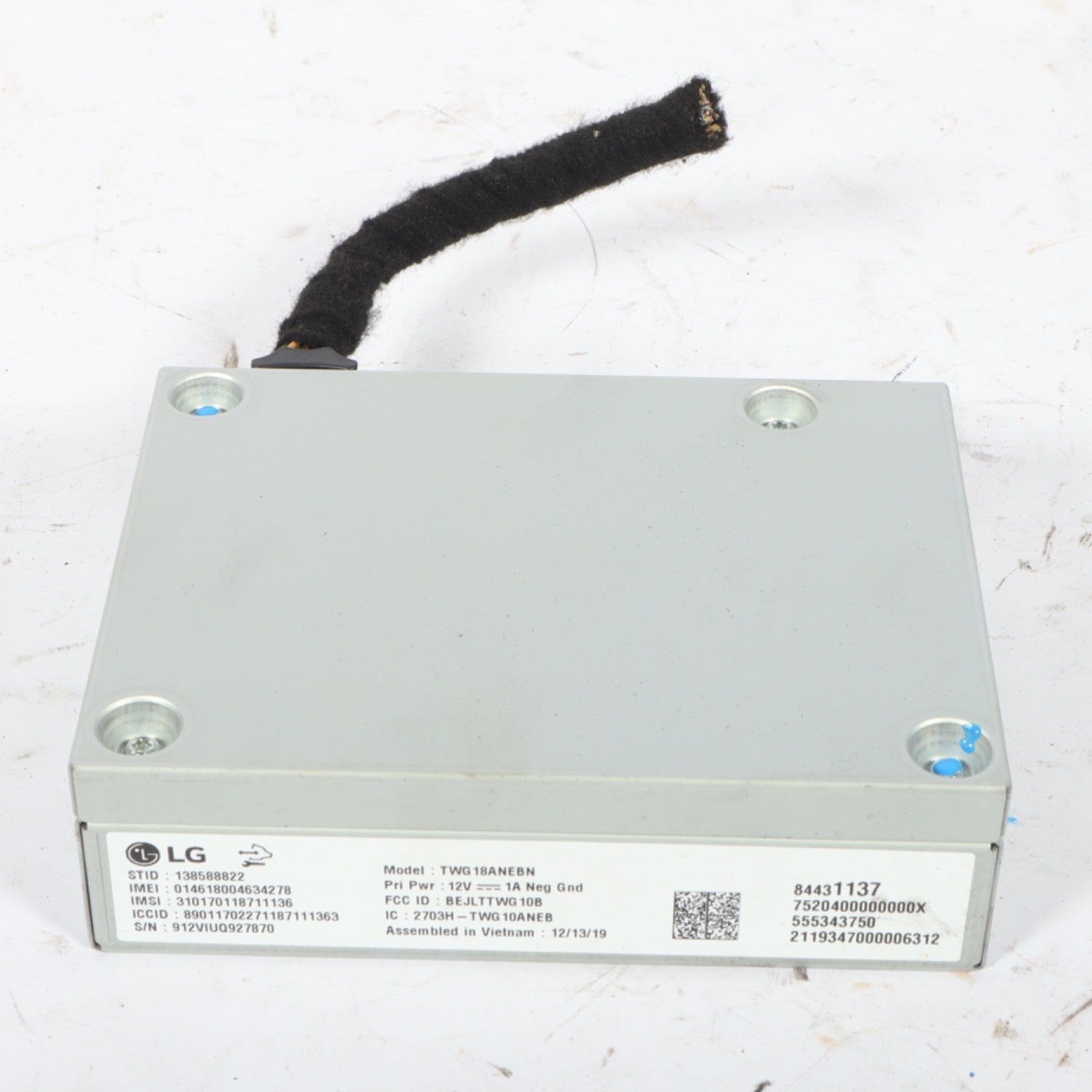 2016-2020 CHEVROLET SONIC COMMUNICATION CONTROL MODULE 84431137 OEM
