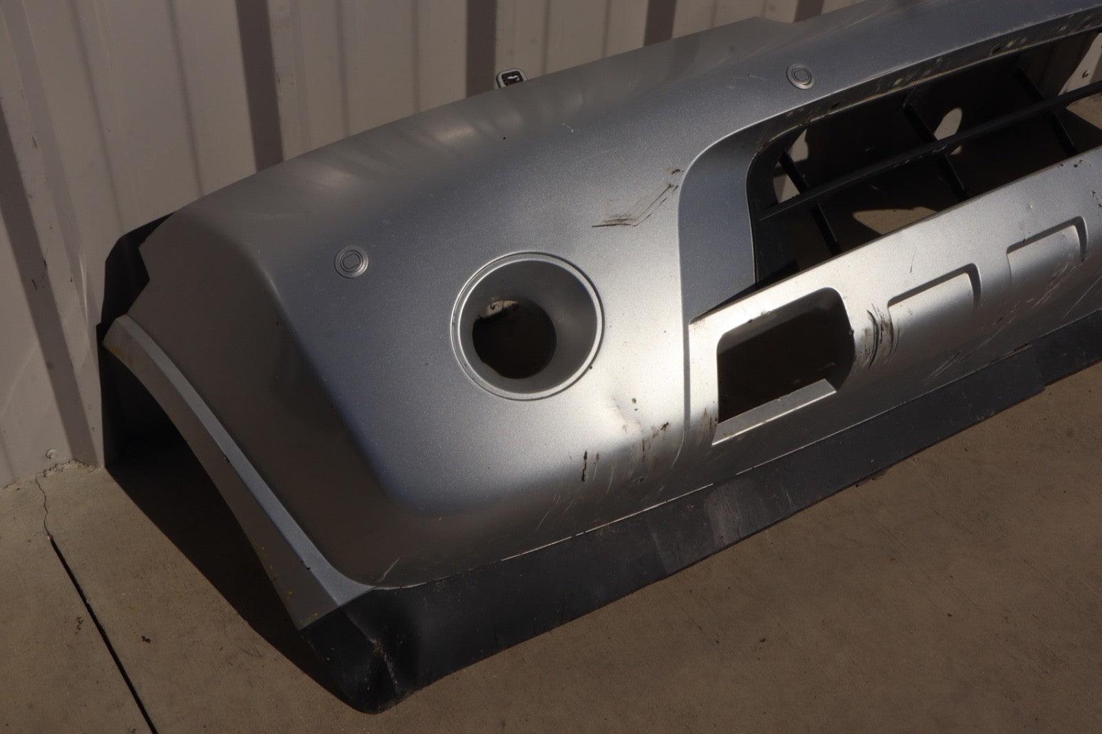 2007-2013 Nissan Armada Front Bumper Cover Silver OEM *Cracked*