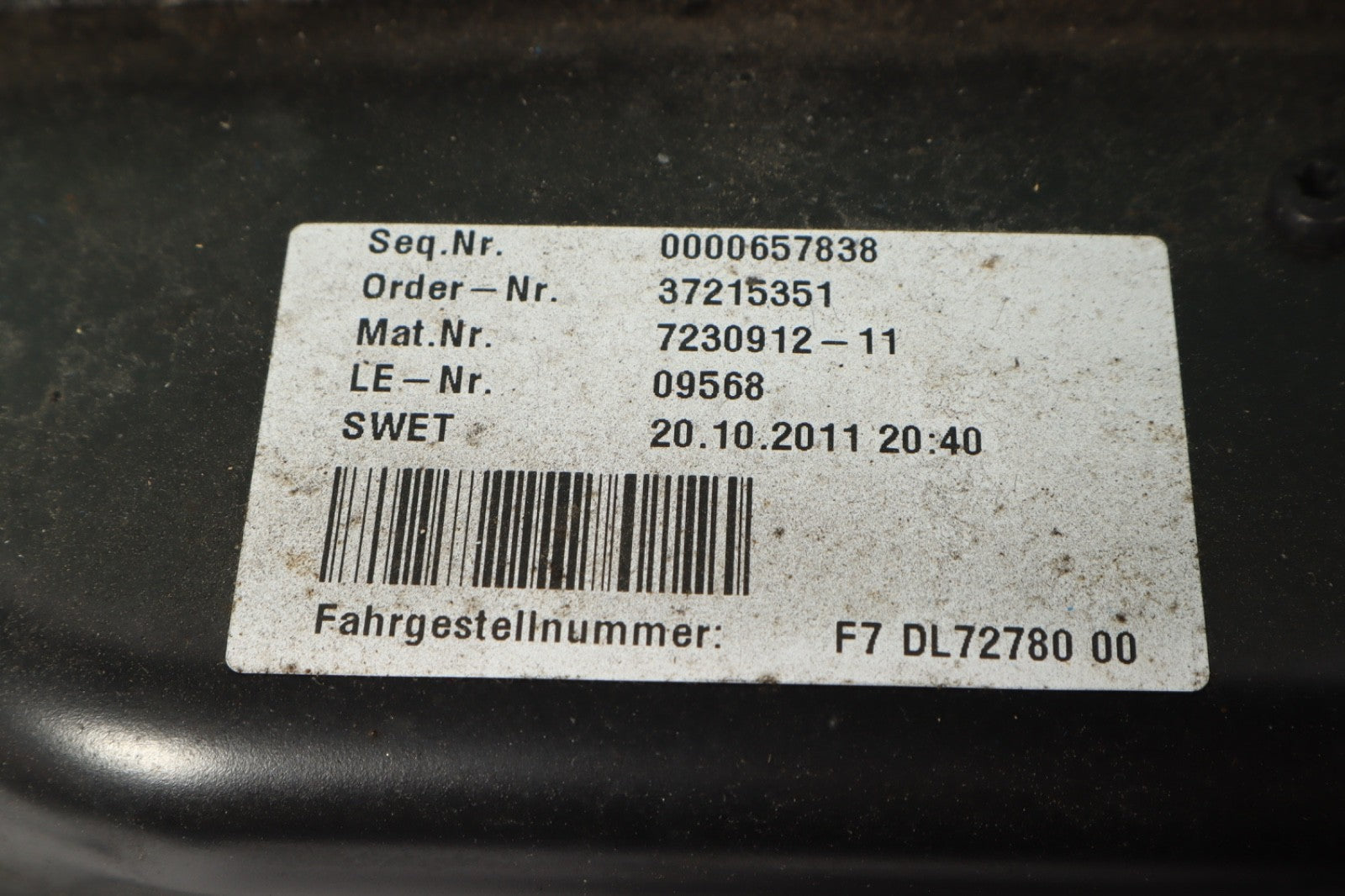 2012 BMW 640i 650i CONVERTIBLE TOP BACK GLASS WINDOW REGULATOR w/glass OEM