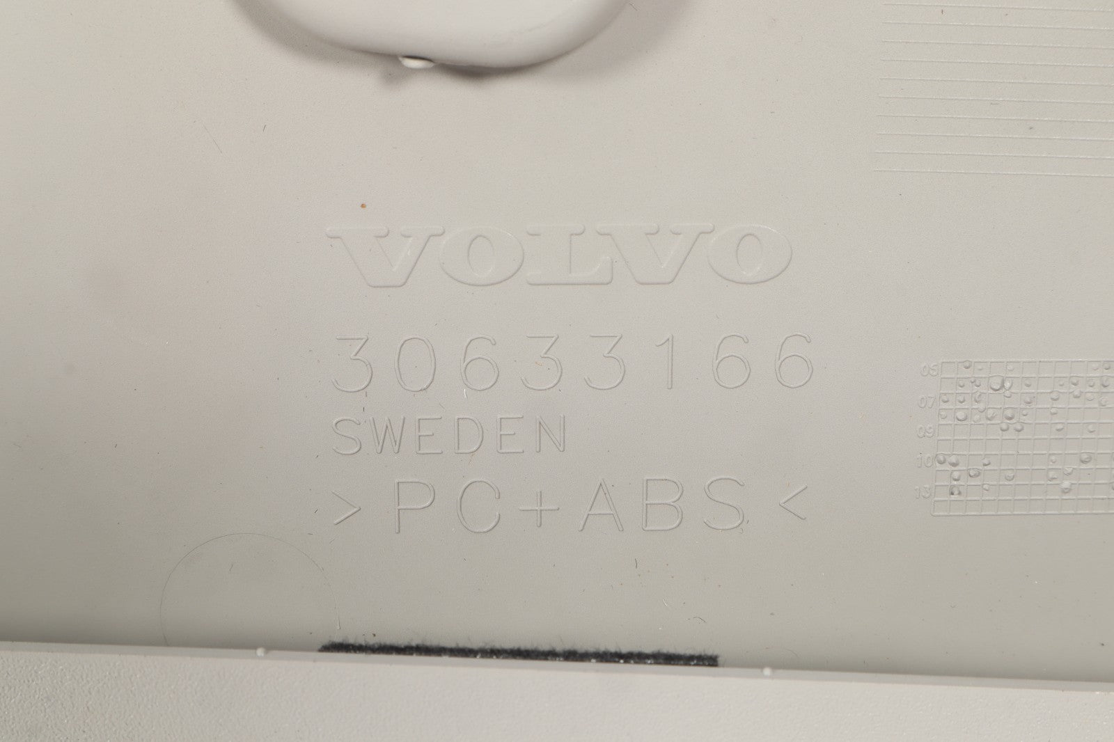 VOLVO C70 ROOF COVERING CEILING SUPPORT OEM 30633166