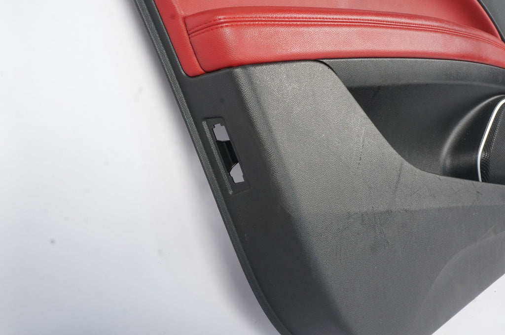 2020 - 2021 ALFA ROMEO STELVIO FRONT LEFT DOOR TRIM PANEL OEM 01561154380 RED