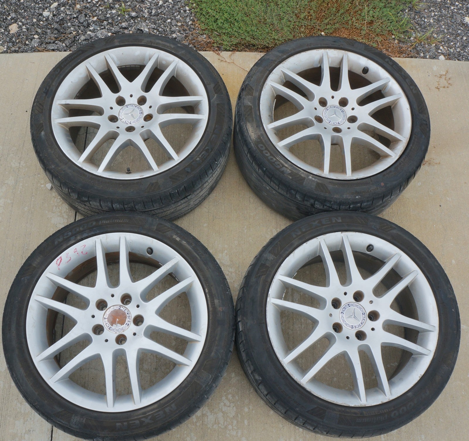2006-2008 SLK280 Wheel 17x7.5 Twelve 12 Six 6 Split Spoke RIM RIMS WHEELS SET