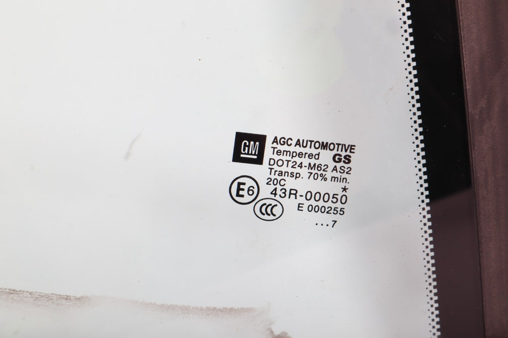 2016 – 2019 Buick Cascada Rear Right Quarter Window Glass OEM