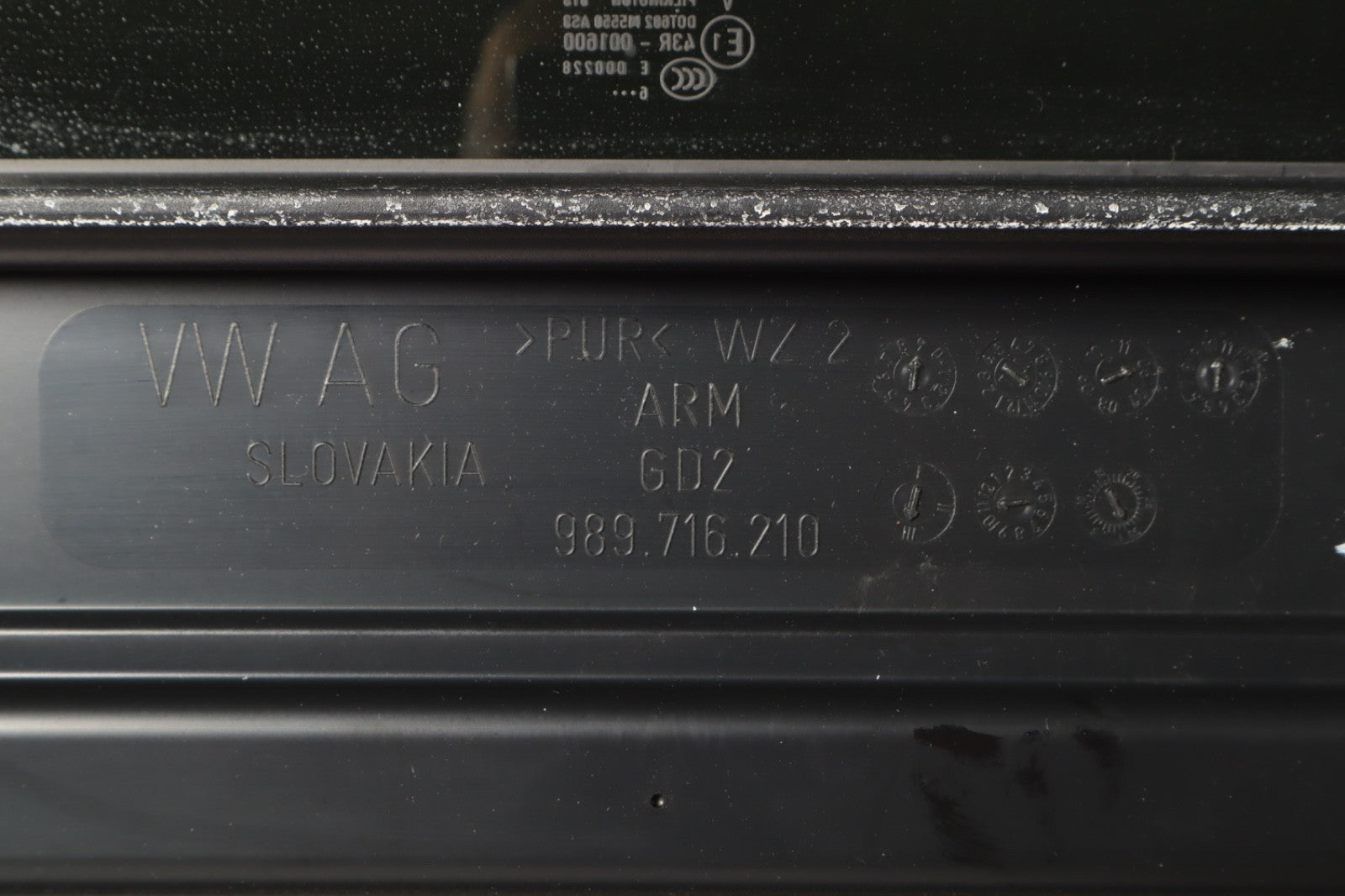 07-09 AUDI 4L Q7 UPPER CENTER SUNROOF GLASS PANEL 989716210 OEM