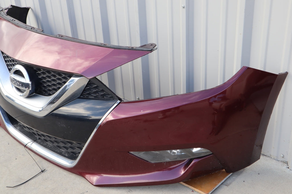 2016-2018 NISSAN MAXIMA FRONT BUMPER COVER PANEL W GRILLE OEM 620224RA0H