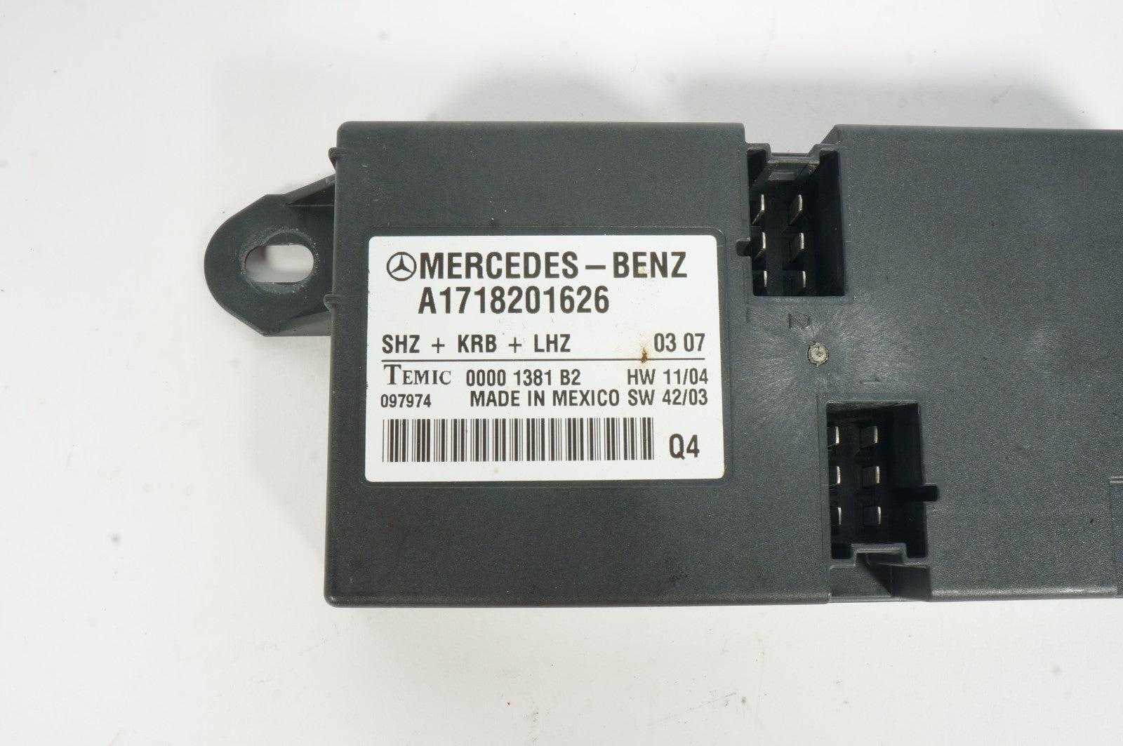 05-11 Mercedes R171 SLK280 SLK350 Heating Heated Seat Seats Control Module OEM