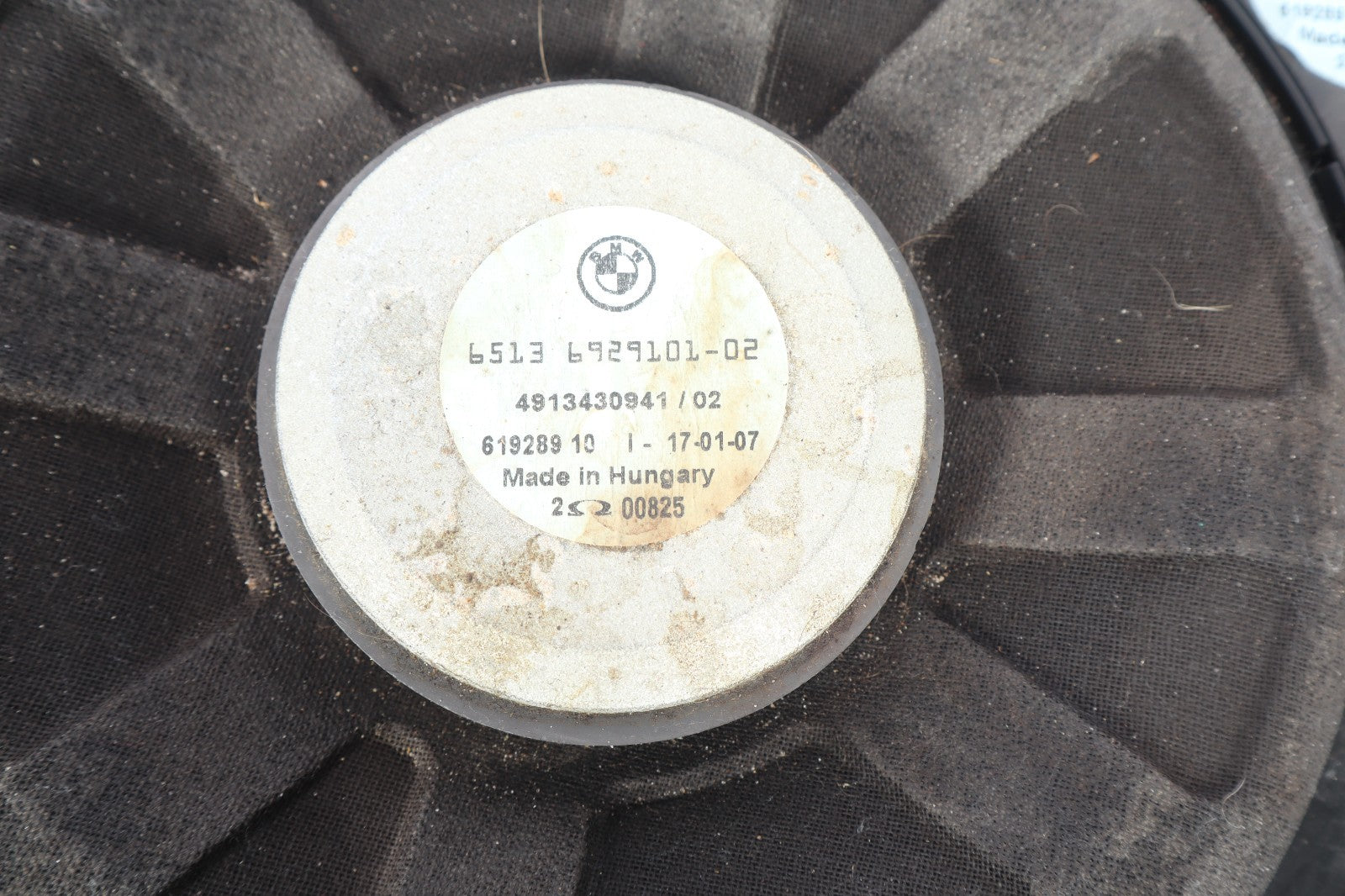 2004-2010  BMW 5X3 RIGHT FLOOR SPEAKER SUBWOOFER  6513-6929101-02 OEM