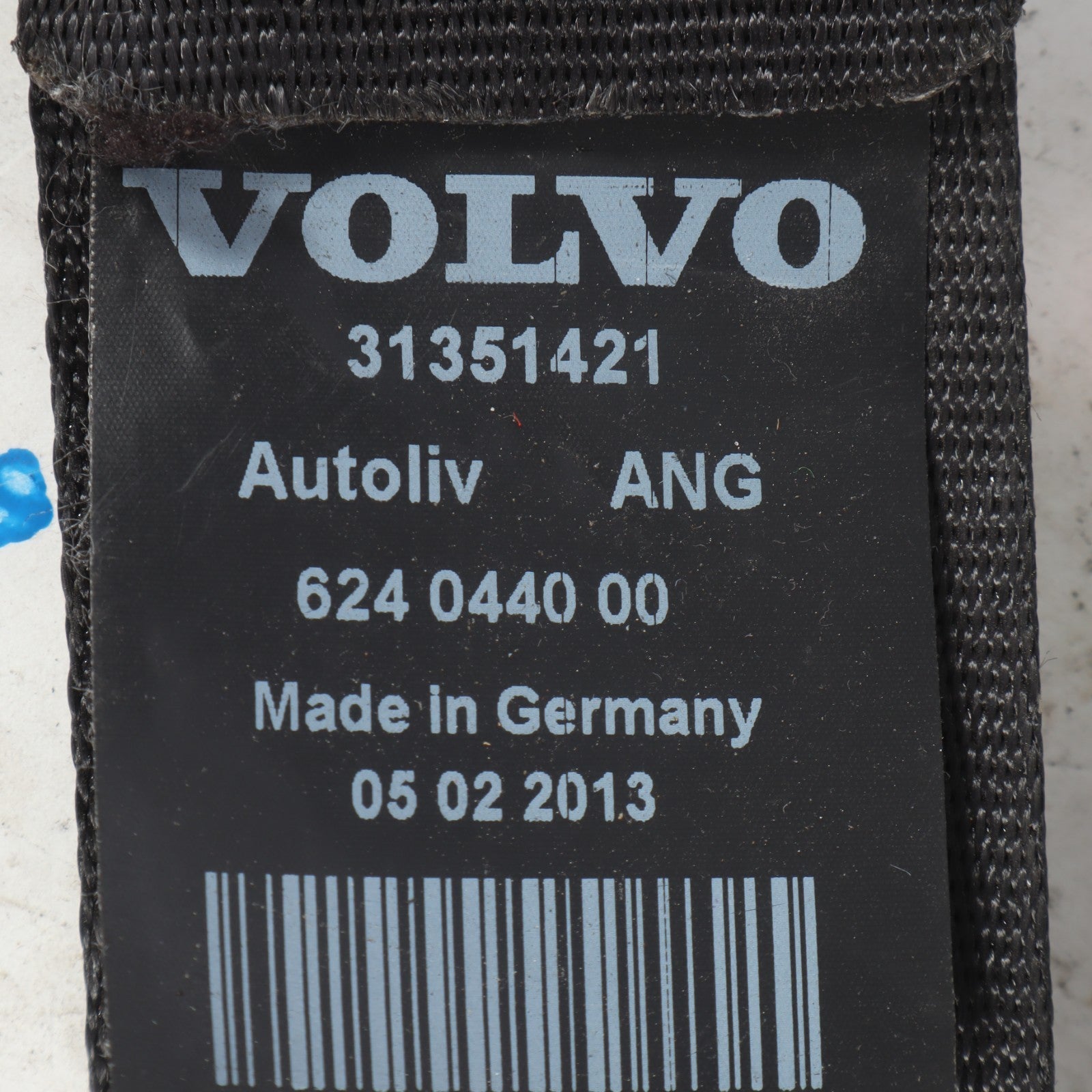2006 - 2013 VOLVO C70 FRONT LEFT DRIVER SEAT BELT RETRACTOR OEM 31351421
