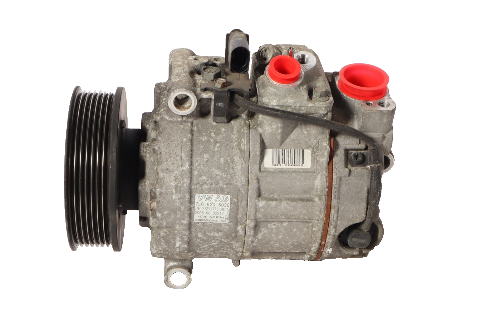 2007 - 2009 AUDI Q7 3.6L AC COMPRESSOR 7L6820803G OEM