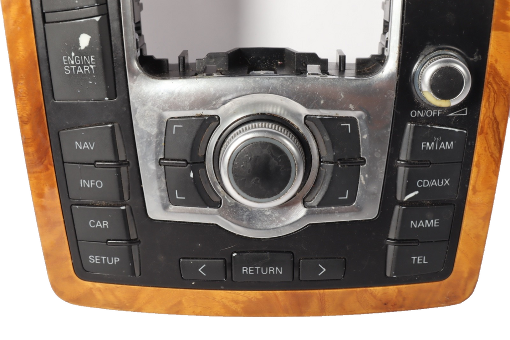 2007-2015 AUDI Q7 CENTER CONSOLE SHIFTER TRIM BEZEL W/NAVIGATION  MEDIA SWITCH