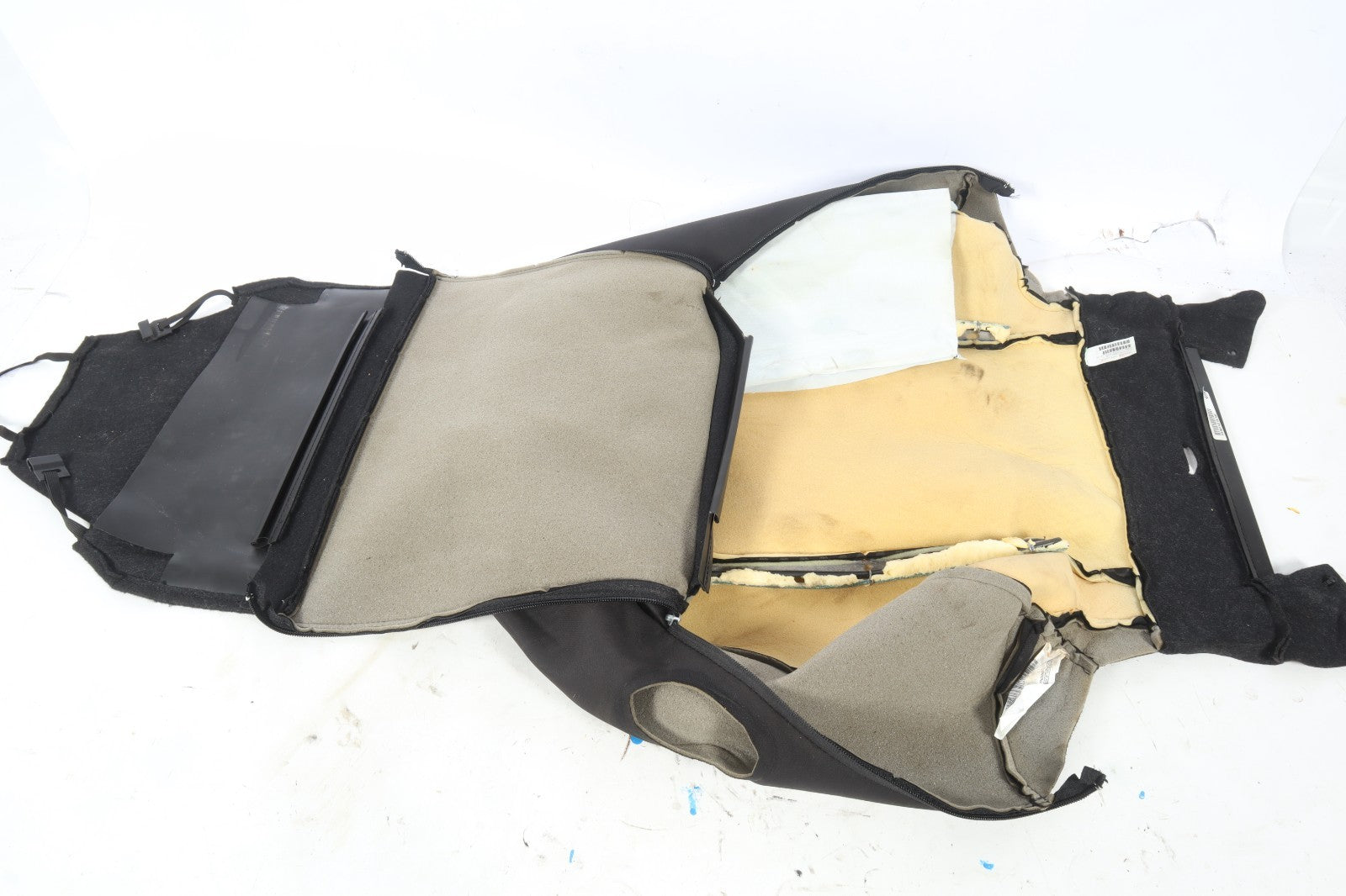 13-17 NISSAN LEAF FRONT RIGHT PASSENGER SIDE UPPER SEAT CUSHION BLACK FABRIC OEM