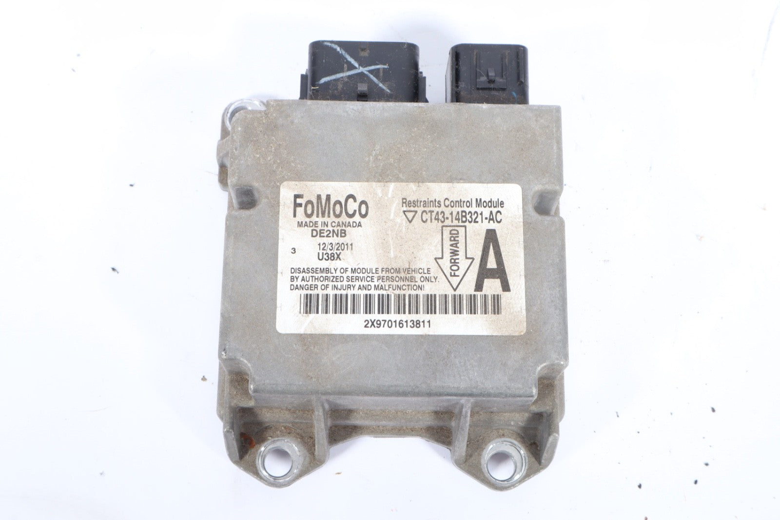 2012 2013 FORD EDGE ROOF A/BAG MODULE OEM CT4314B321AC