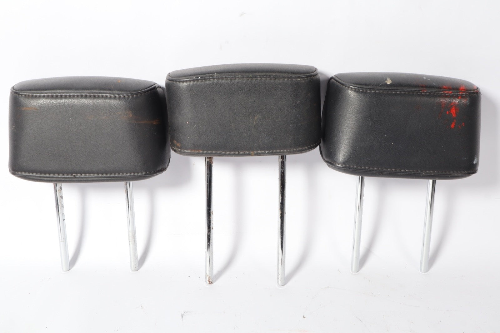 2005-2007 NISSAN ARMADA BLACK LEATHER HEADRESTS SET OEM