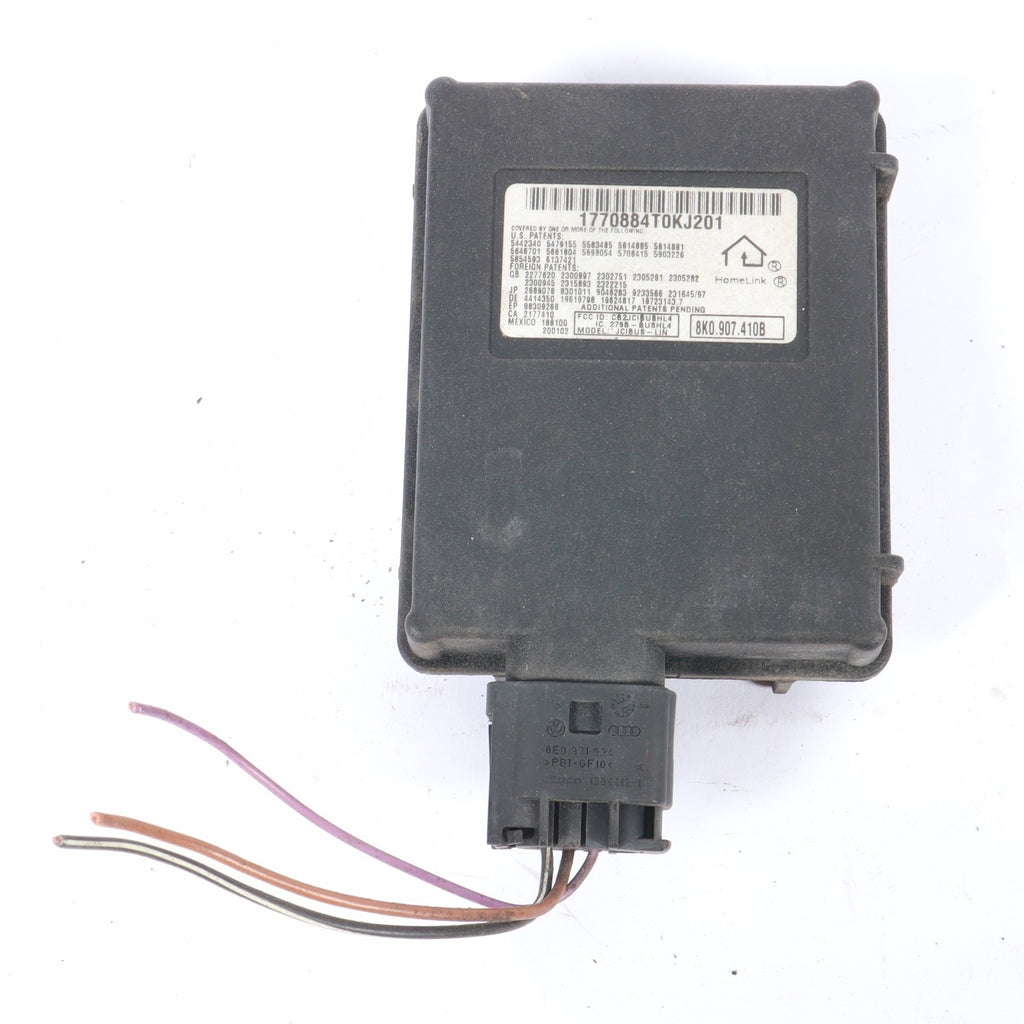 2009-2012 AUDI A4 GARAGE OPENER CONTROL MODULE UNIT 8K0907410B OEM