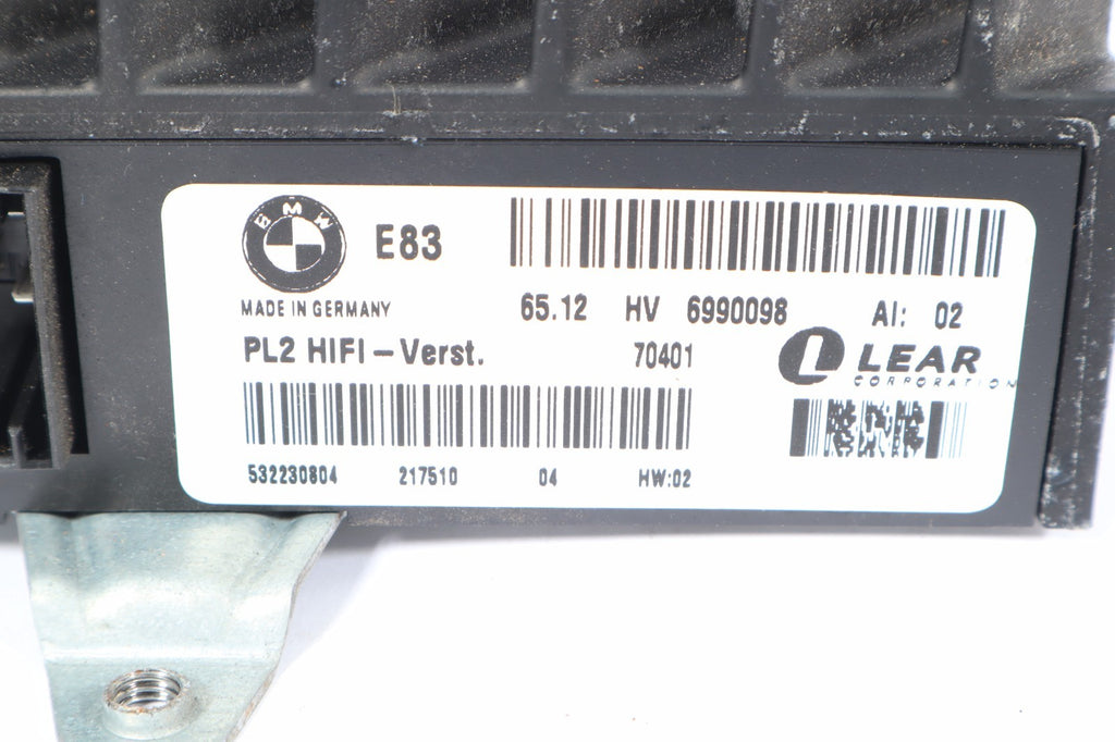 2004-2007 BMW X3 LEAR AMPLIFIER AMP HIFI AUDIO RADIO SOUND 65.12 HV 6990098 OEM