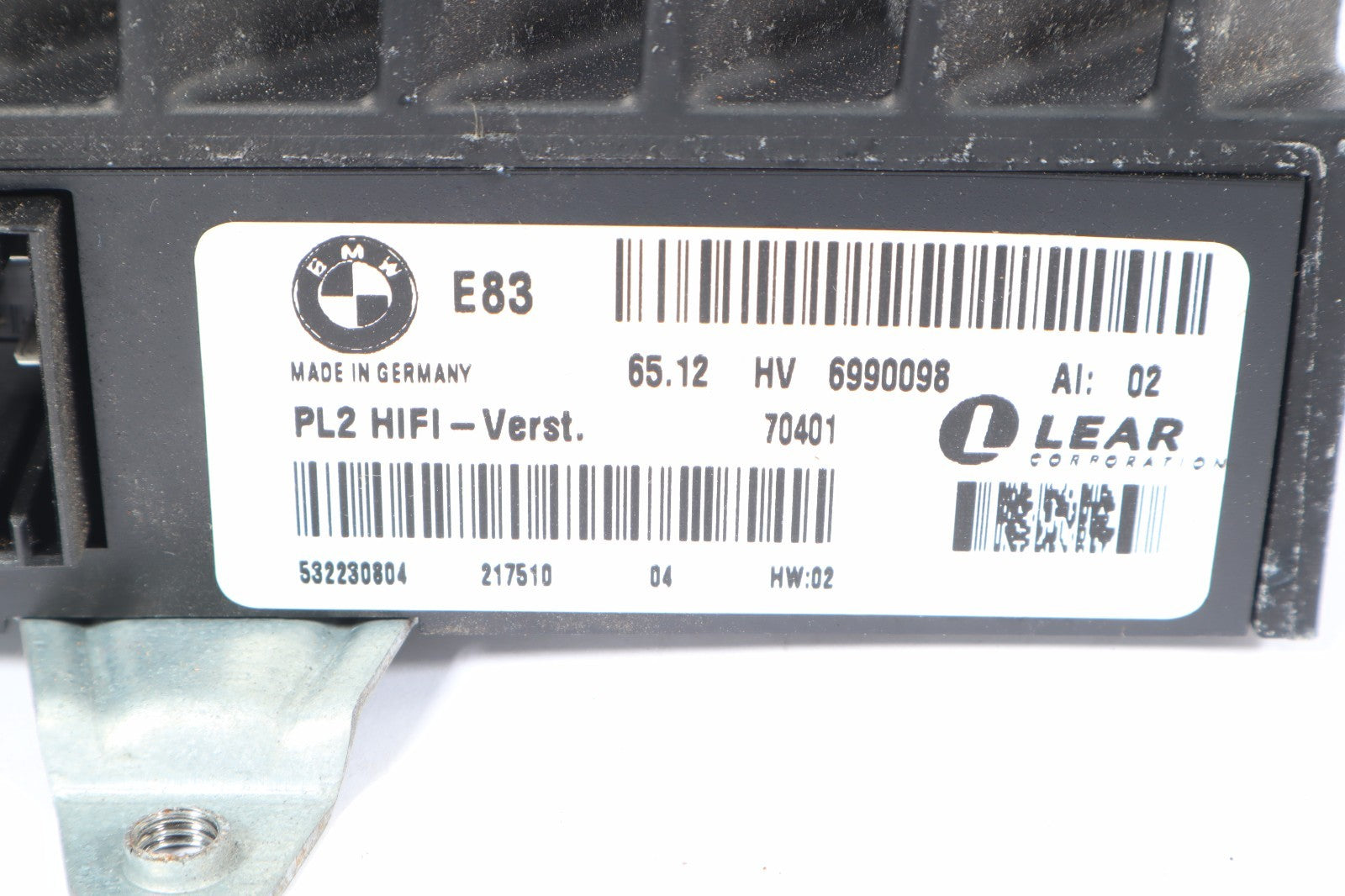 2004-2007 BMW X3 LEAR AMPLIFIER AMP HIFI AUDIO RADIO SOUND 65.12 HV 6990098 OEM