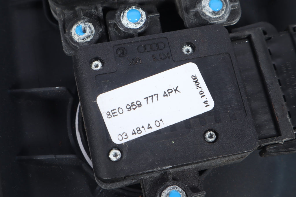 2002-2008 AUDI A4 CABRIOLET LEFT SEAT TRIM CONTROLS BLACK 8E09597774PK OEM