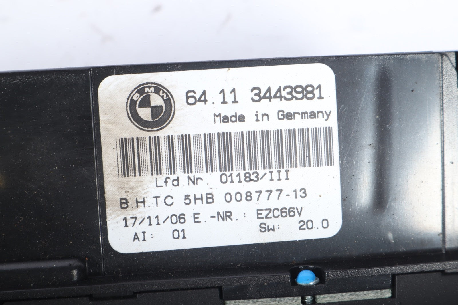 2004-10 BMW X3 E83 CENTER CONSOLE AC HEATER CLIMATE CONTROL OEM 3443981