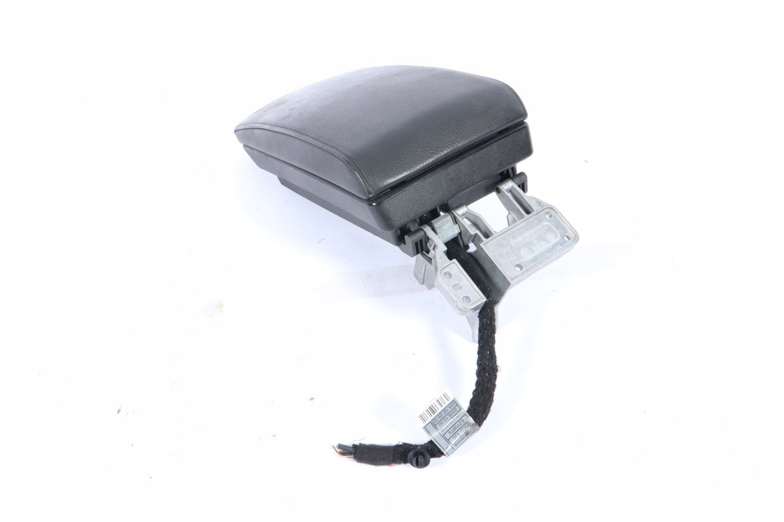 2005-2010 BMW X3 CENTER CONSOLE BLACK LEATHER ARMREST LID STORAGE OEM