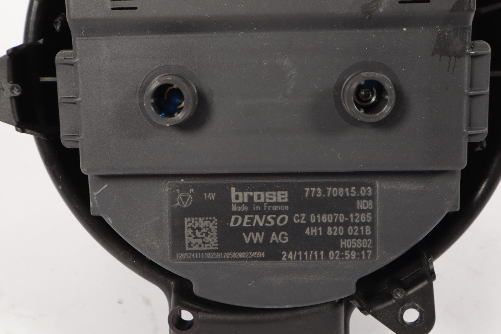 2012-2017 AUDI A7 Heater Blower Motor 4H1 820 021B OEM