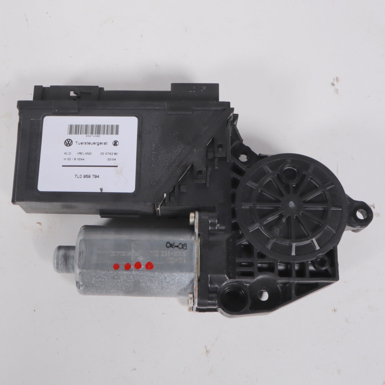 2003-2010 Porsche Cayenne Passenger Rear Window Motor RH Right OEM 7L0959794
