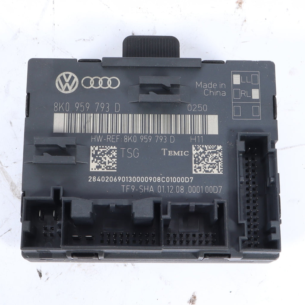 2009  AUDI  Q5 FRONT LEFT DOOR CONTROL MODULE OEM 8K0959793D