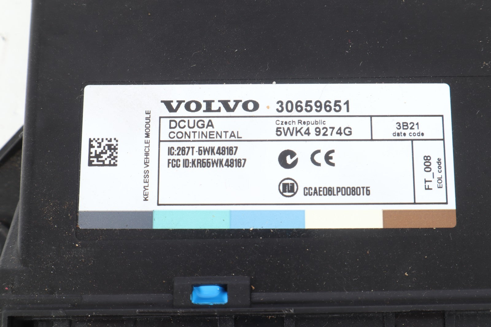 2008-2013 VOLVO 30 SERIES CHASSIS ECM BODY CONTROL BCM KEYLESS ENTRY OEM