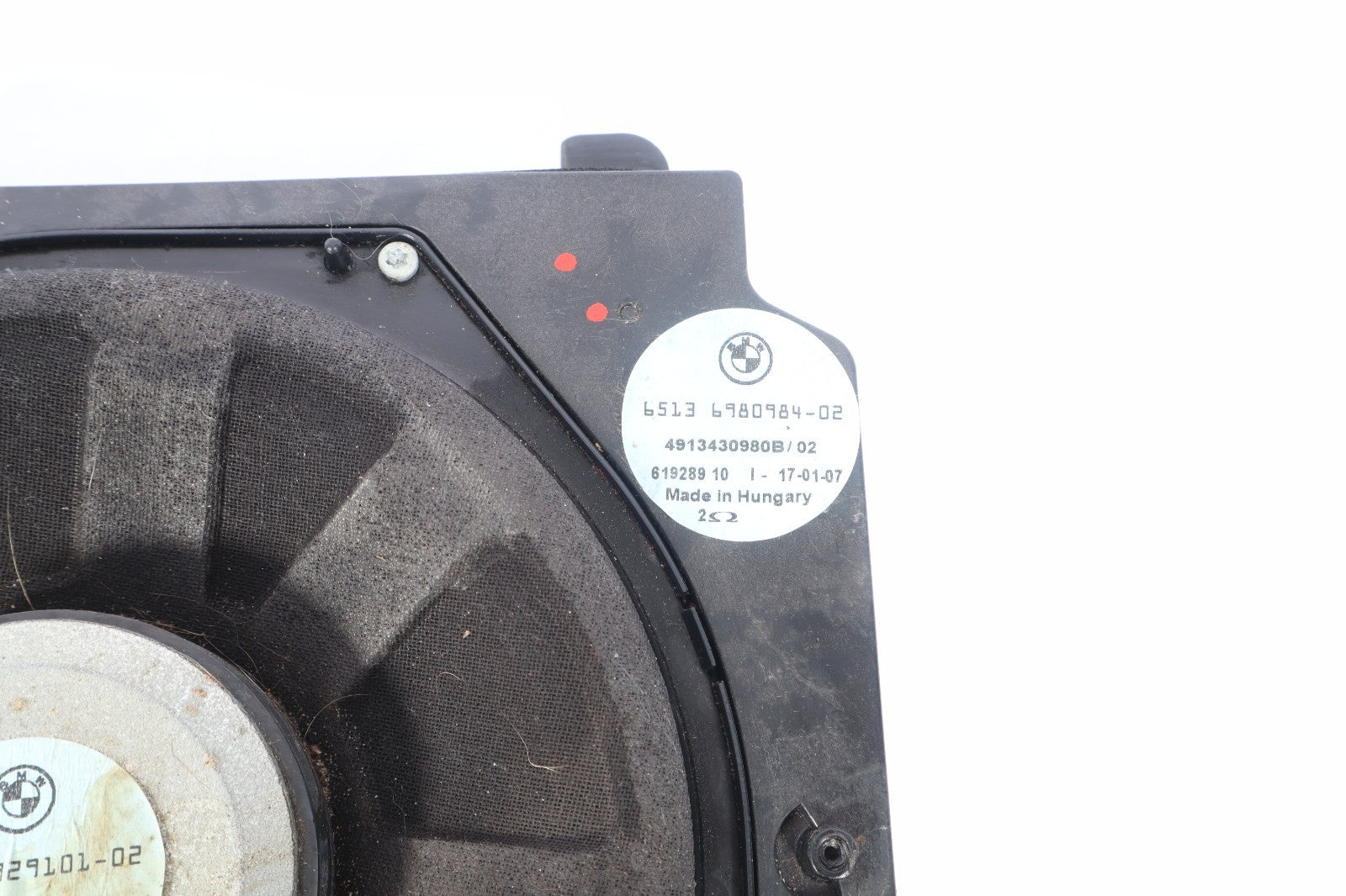 2004-2010  BMW 5X3 RIGHT FLOOR SPEAKER SUBWOOFER  6513-6929101-02 OEM