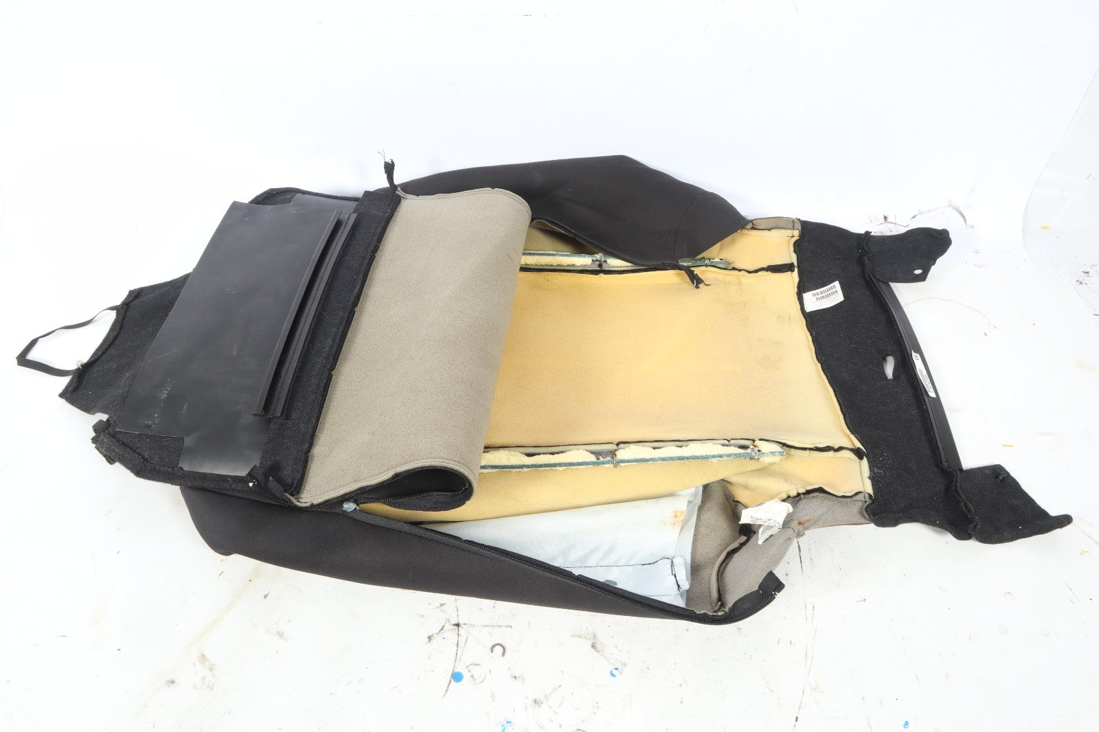 2013-2017 NISSAN LEAF FRONT LEFT SIDE UPPER SEAT CUSHION BLACK FABRIC OEM