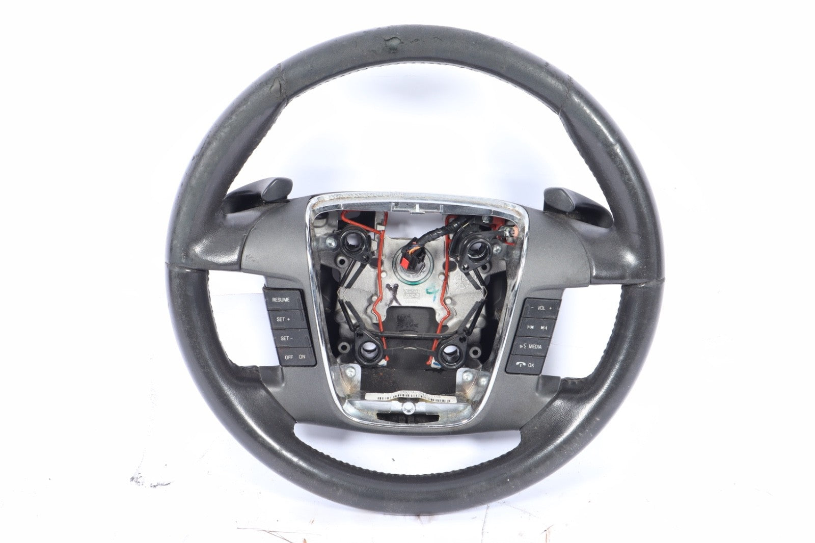 2010-2012 FORD TAURUS STEERING WHEEL LEATHER RADIO CRUISE CONTROL OEM