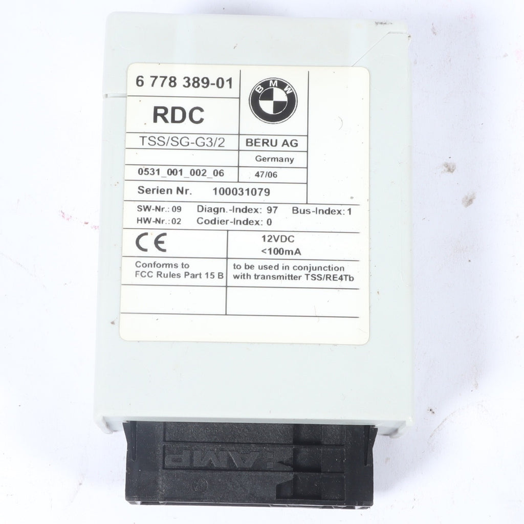 2007-2010 BMW X3 E83 TIRE PRESSURE CONTROL MODULE OEM 6 778 389