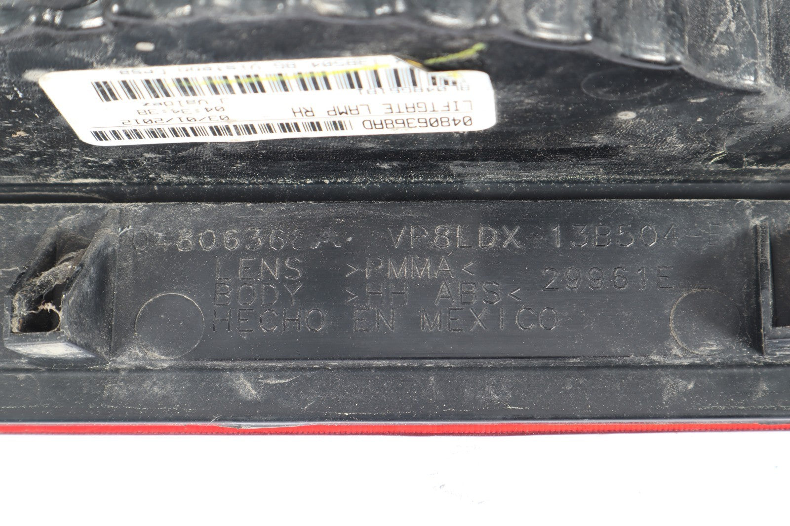 2009-2020 DODGE JOURNEY RIGHT INNER LEFTGATE TRUNK TAIL LIGHT LAMP OEM