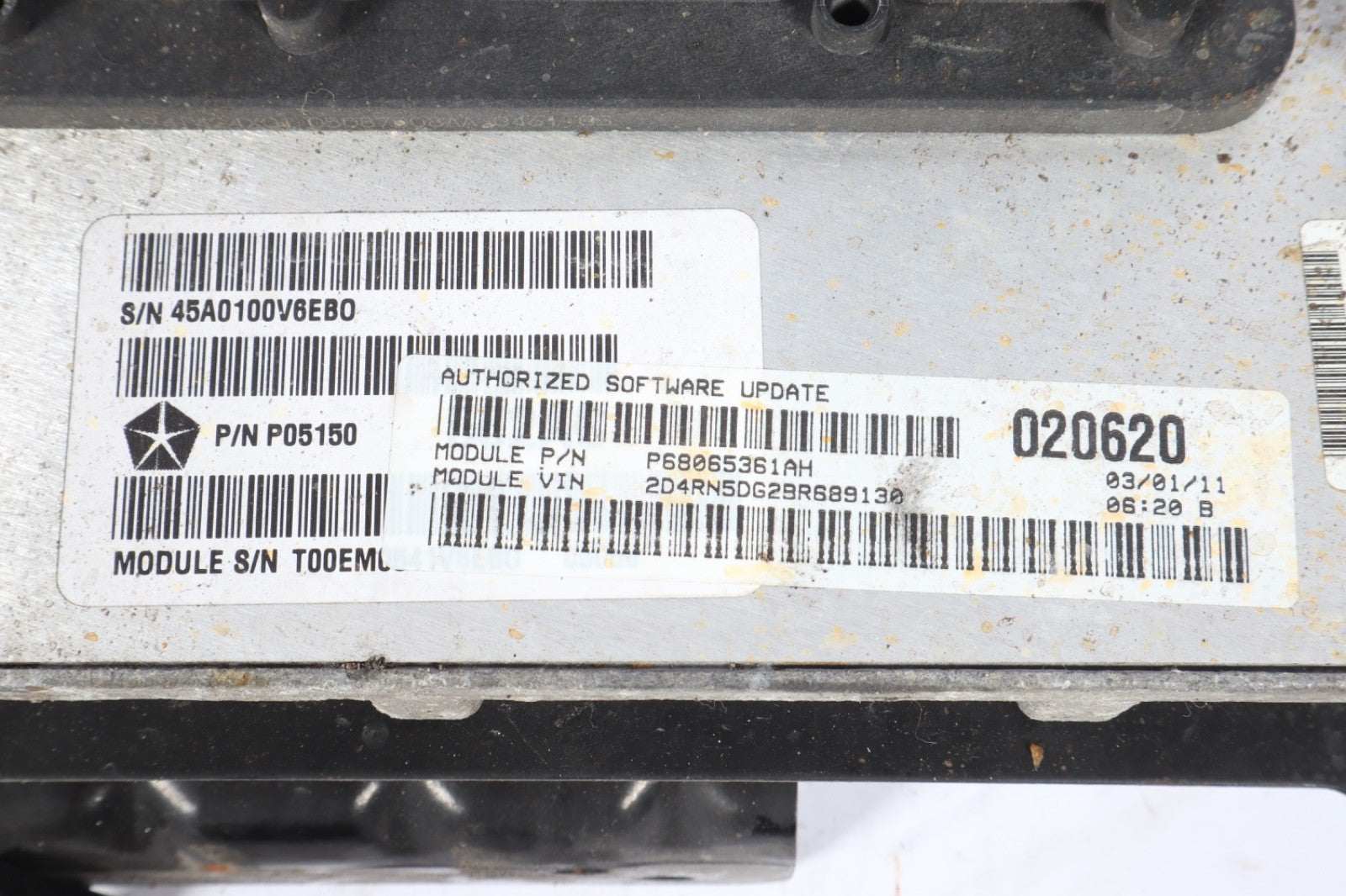 2008 - 2010 Dodge Caravan Engine Control Unit Module ECU ECM OEM P05150