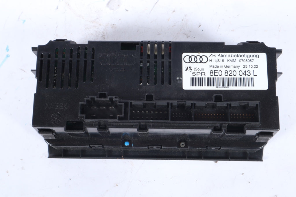 2003-2008 AUDI A4 HEATER TEMP CONTROL UNIT OEM 8E0820043L