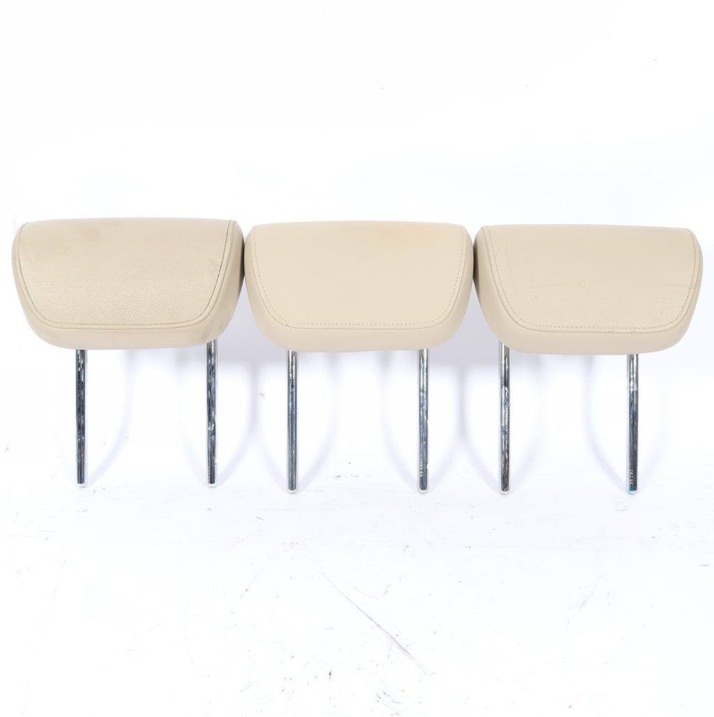 2009-2010 AUDI Q5 REAR LEFT RIGHT CENTER SECOND ROW HEADREST SET OEM