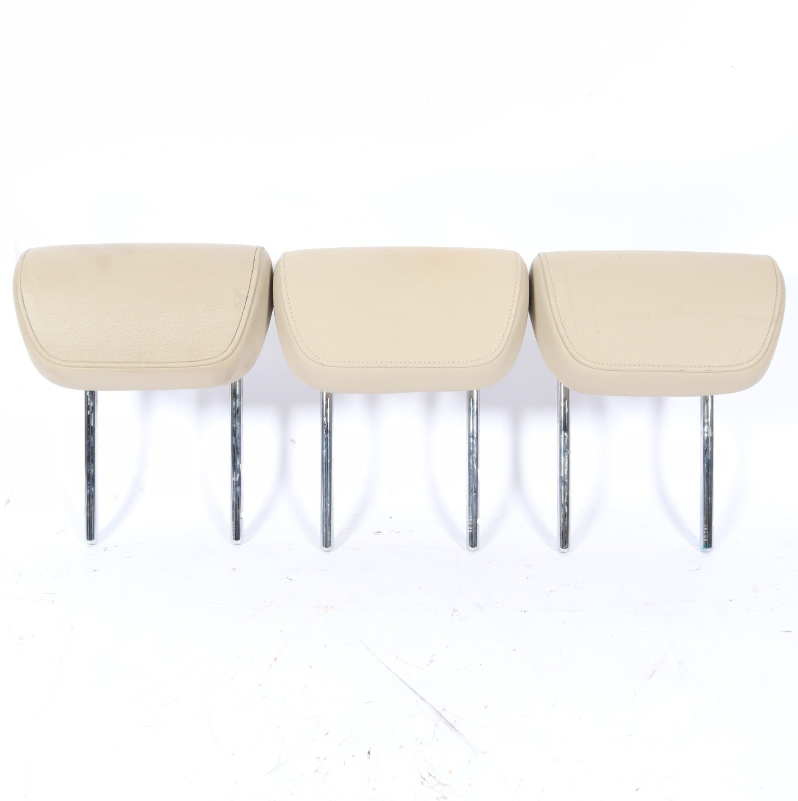 2009-2010 AUDI Q5 REAR LEFT RIGHT CENTER SECOND ROW HEADREST SET OEM