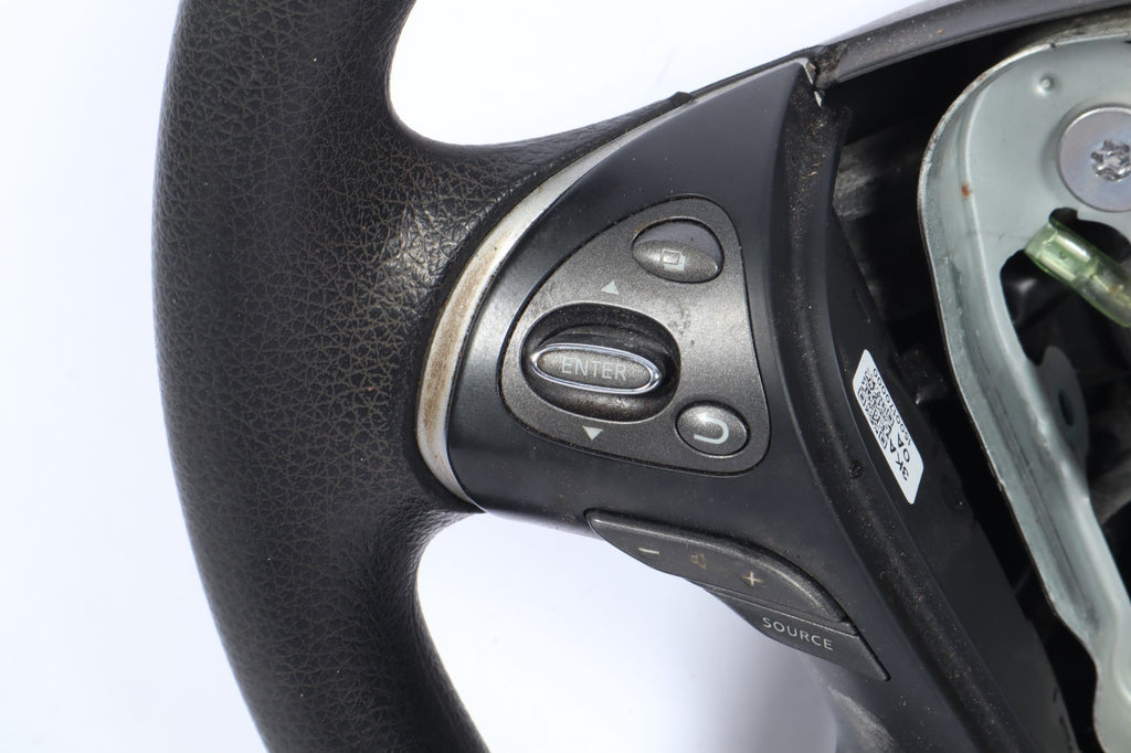 2013-2016 NISSAN PATHFINDER STEERING WHEEL BLACK LEATHER OEM