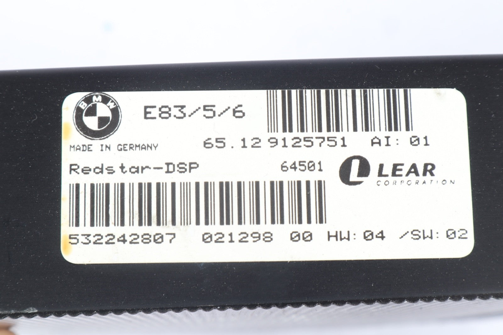 2006-2008 BMW  X3 DSP Top-HiFi Amplifier 65129125751 OEM