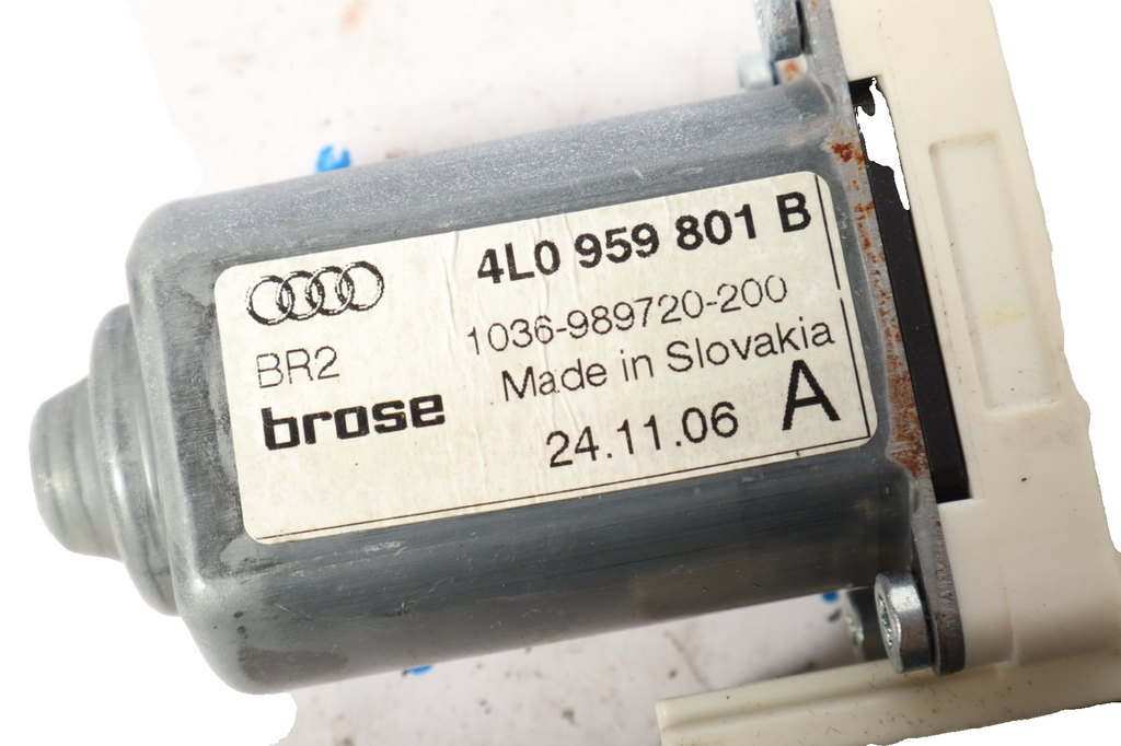 2007-2015 AUDI Q7 4L Front Left Door Window Motor Unit w/tracks 4L0959801B OEM