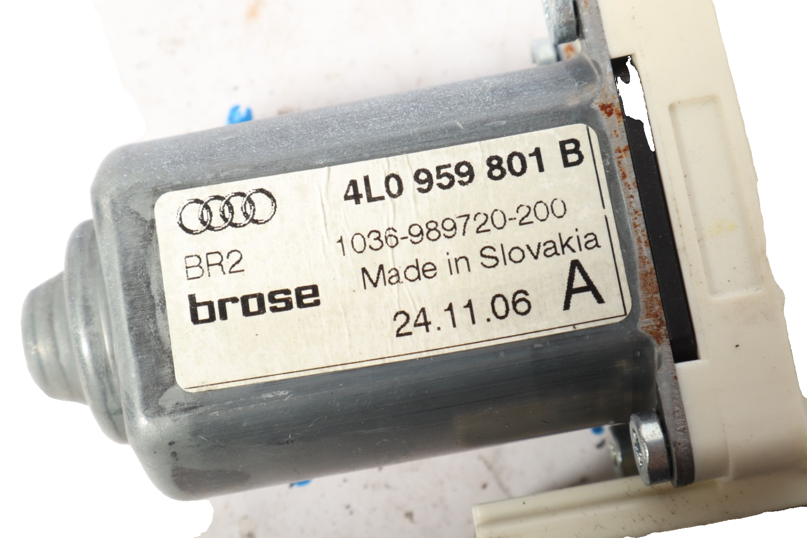 2007-2015 AUDI Q7 4L Front Left Door Window Motor Unit w/tracks 4L0959801B OEM