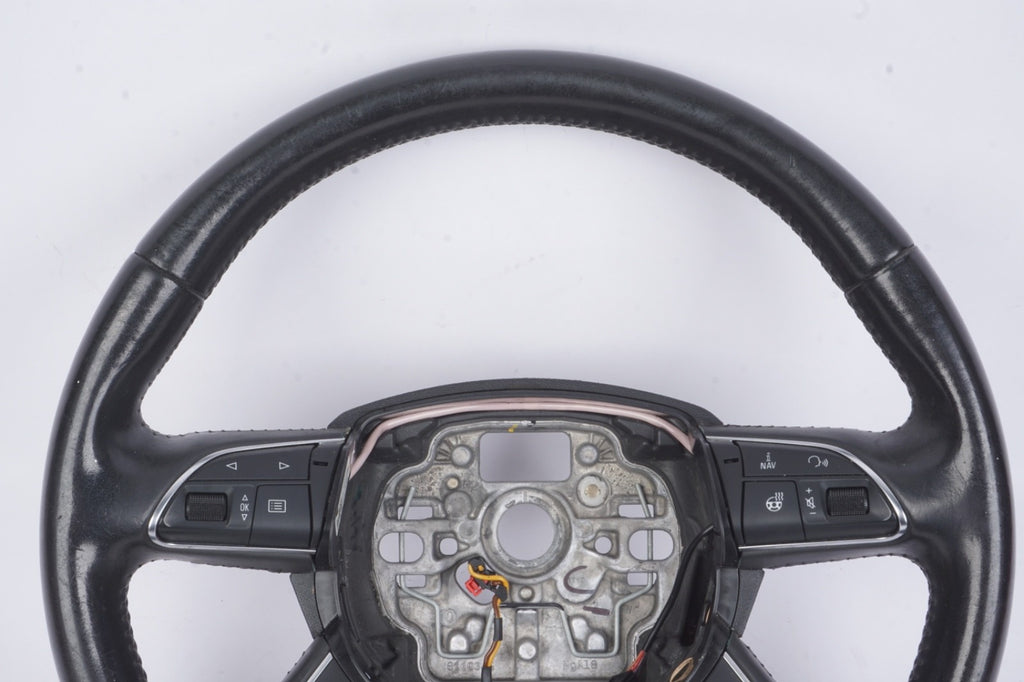 2012 - 2015 AUDI A7 OEM Steering Wheel Black Leather